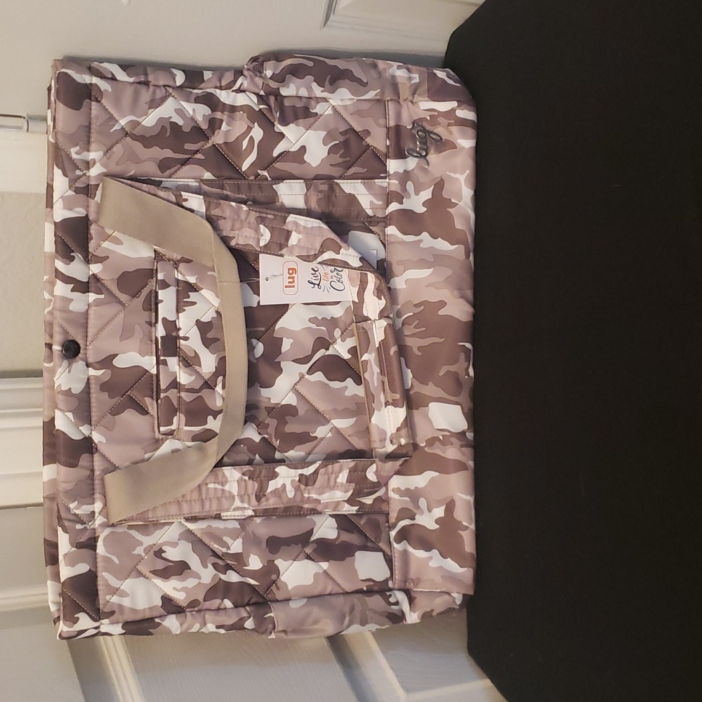 Lug Camouflage Travel Bag - Brown and Cream